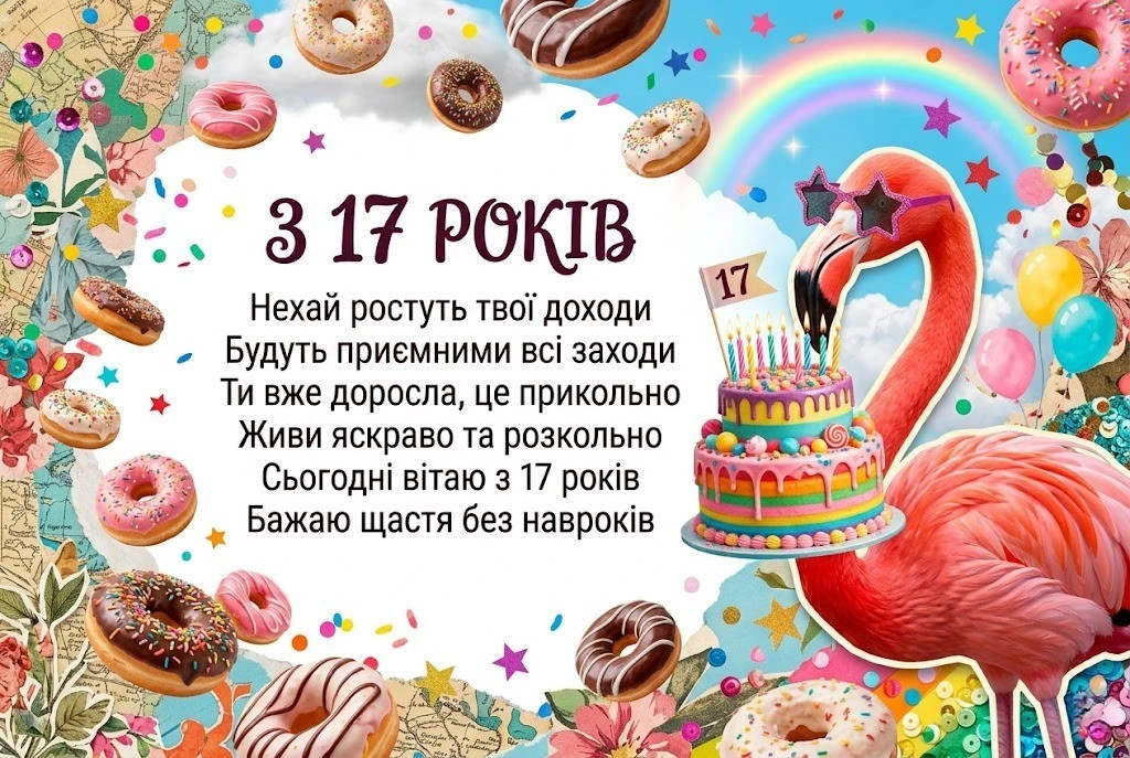 Надихаючі та мудрі привітання з 17-річчям для прекрасної дівчини