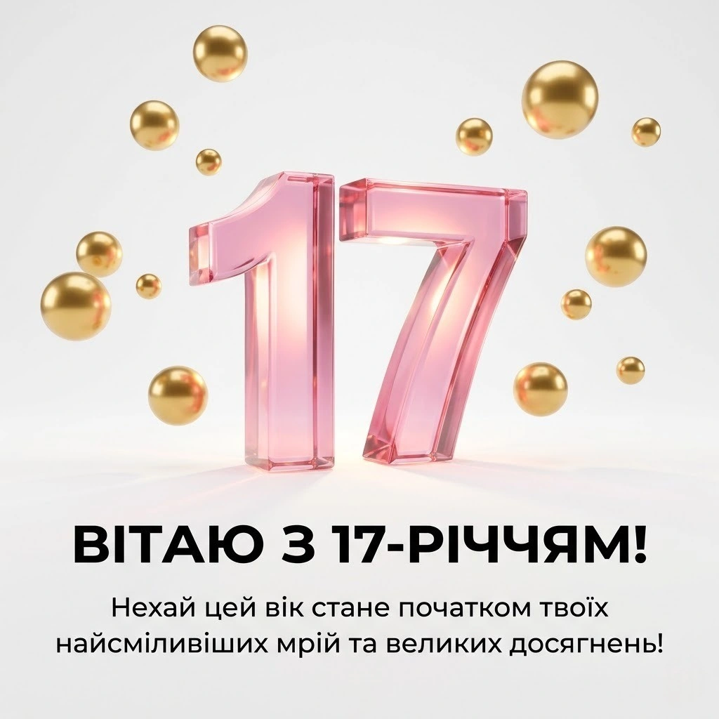 Надихаючі та мудрі привітання з 17-річчям для прекрасної дівчини