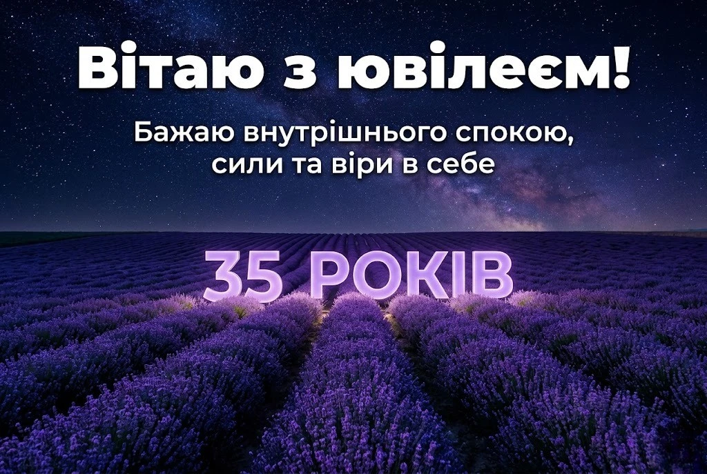 Ювілей 35 років: підбірка зворушливих побажань та емоційних віршів