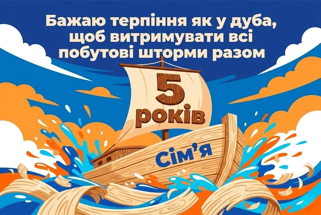З дерев’яним весіллям! 5 років спільного щастя у віршах та прозі