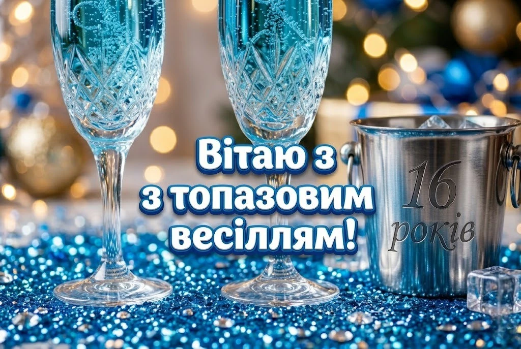 Топазова річниця: підбірка натхненних привітань до 16-річчя шлюбу