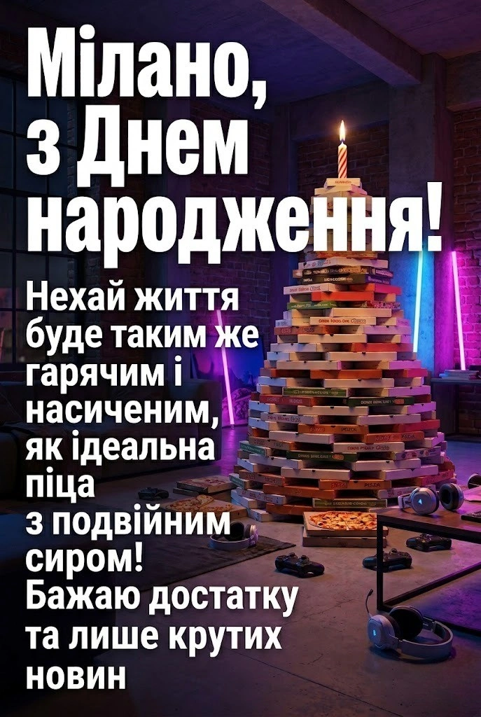 Мілано, зі святом! Найкращі варіанти картинок та привітань від друзів та рідних