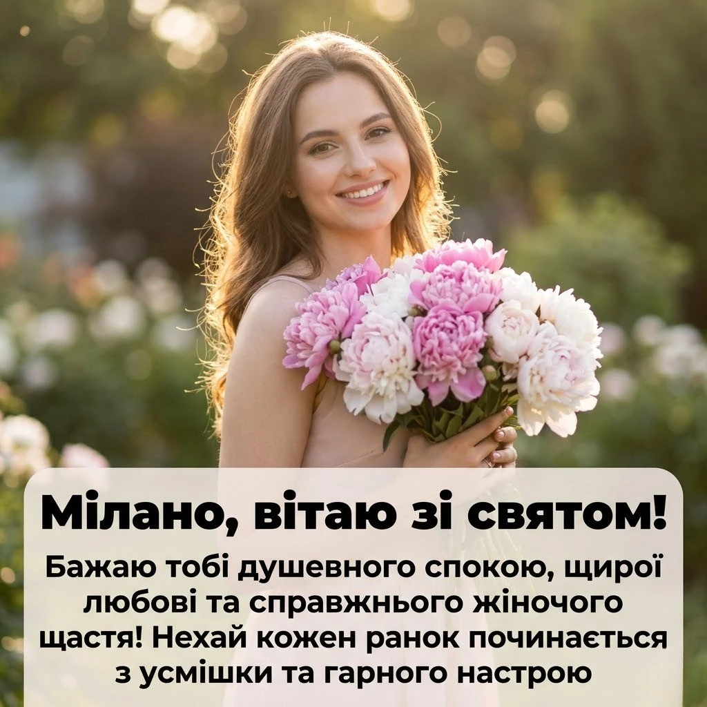 Мілано, зі святом! Найкращі варіанти картинок та привітань від друзів та рідних
