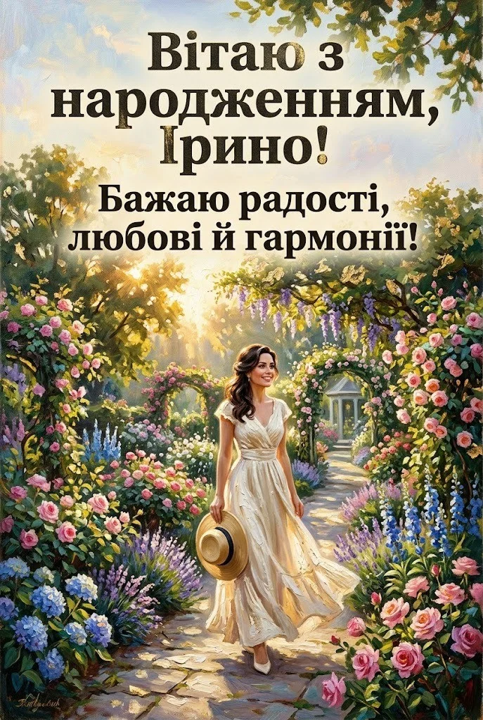З днем народження, Іринко: натхнення та гармонія у кожному слові