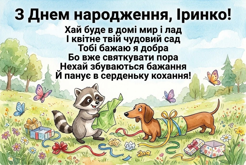 З днем народження, Іринко: натхнення та гармонія у кожному слові
