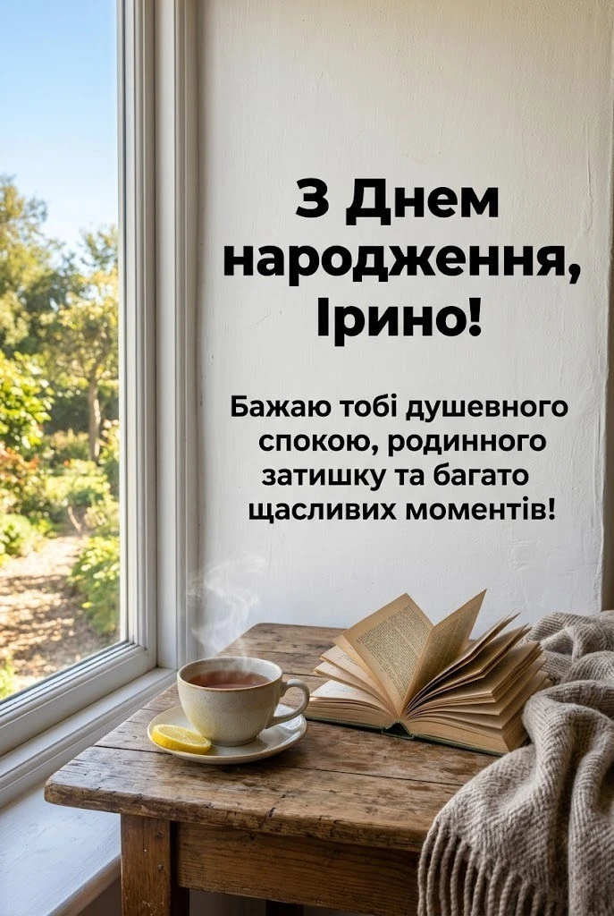 З днем народження, Іринко: натхнення та гармонія у кожному слові