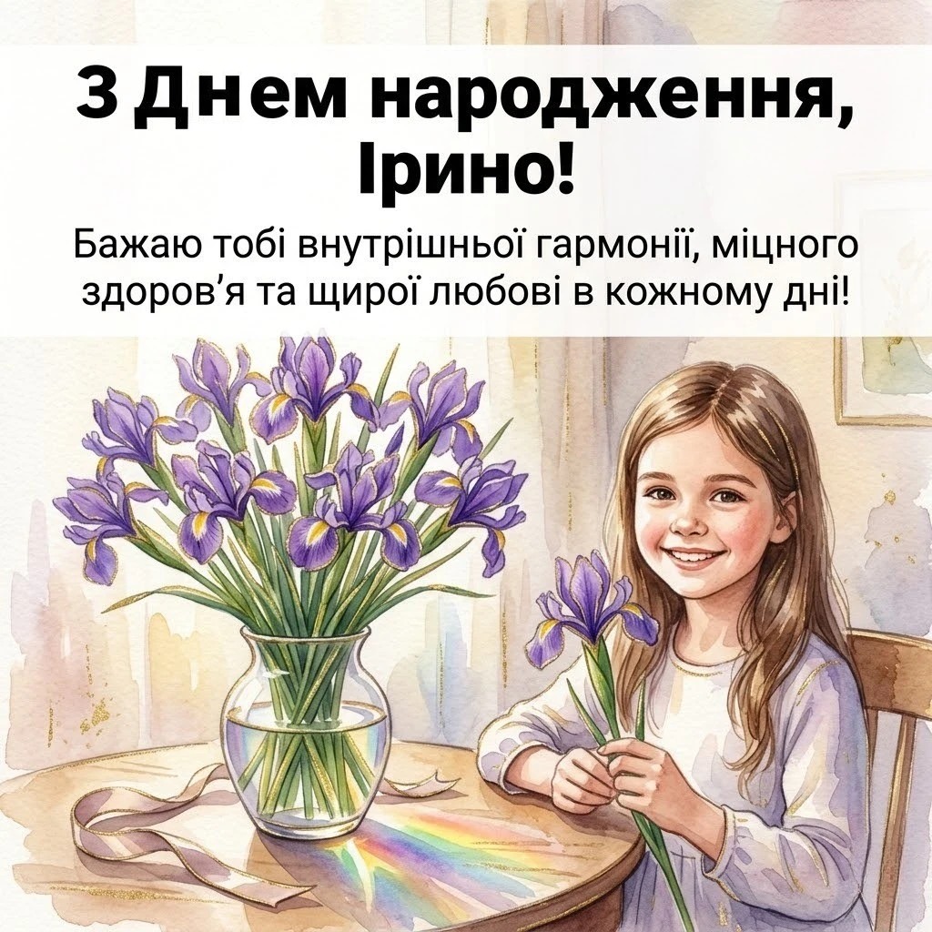 З днем народження, Іринко: натхнення та гармонія у кожному слові