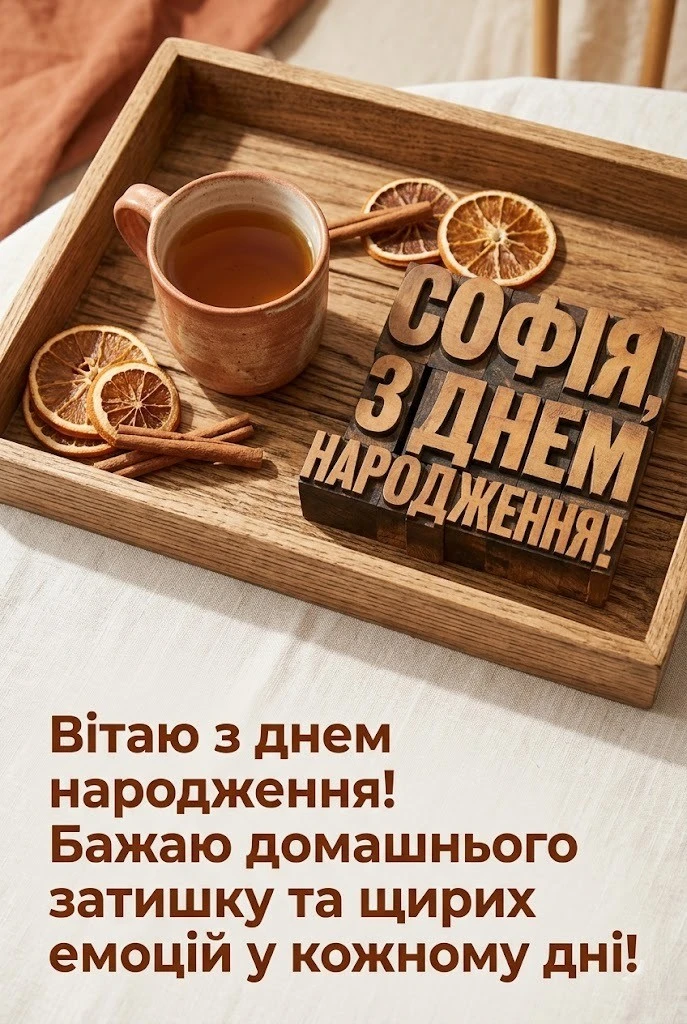 З днем народження, Софійко! Щирі побажання для неймовірної іменинниці