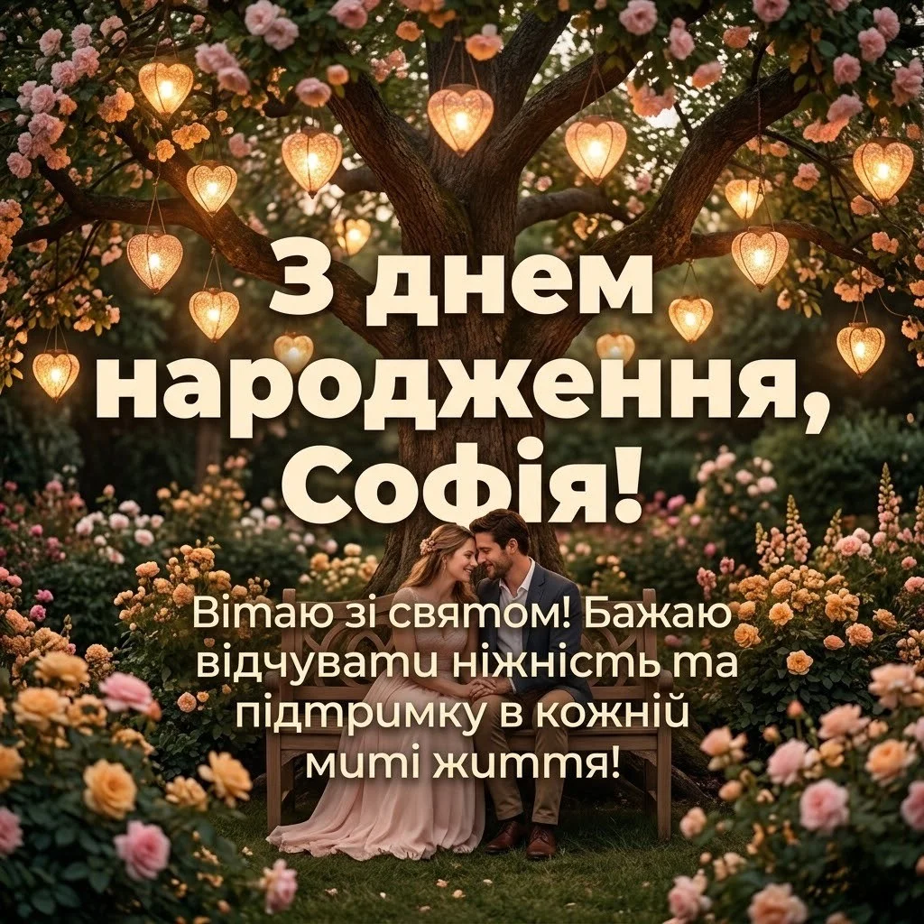 З днем народження, Софійко! Щирі побажання для неймовірної іменинниці