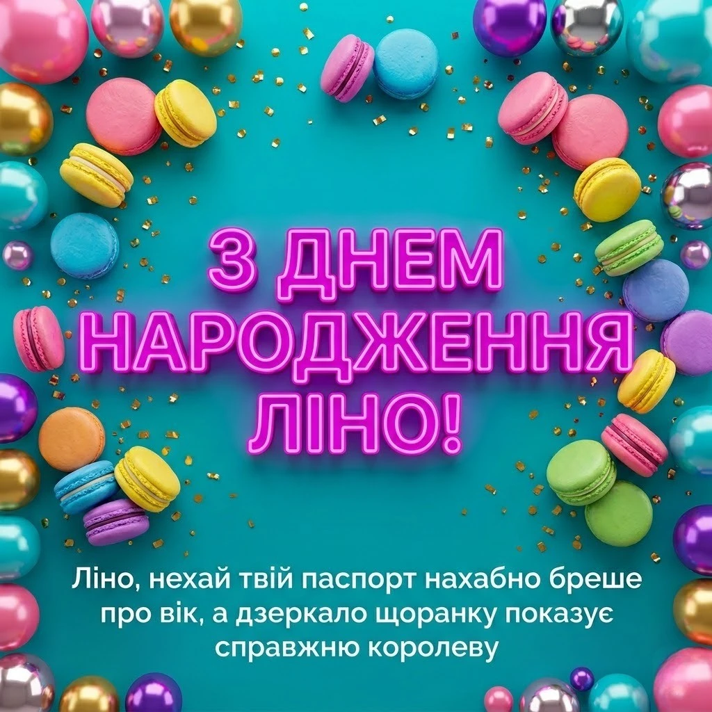 Оригінальні та красиві привітання з днем народження для Ліни