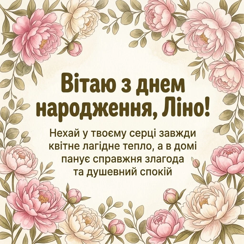 Оригінальні та красиві привітання з днем народження для Ліни