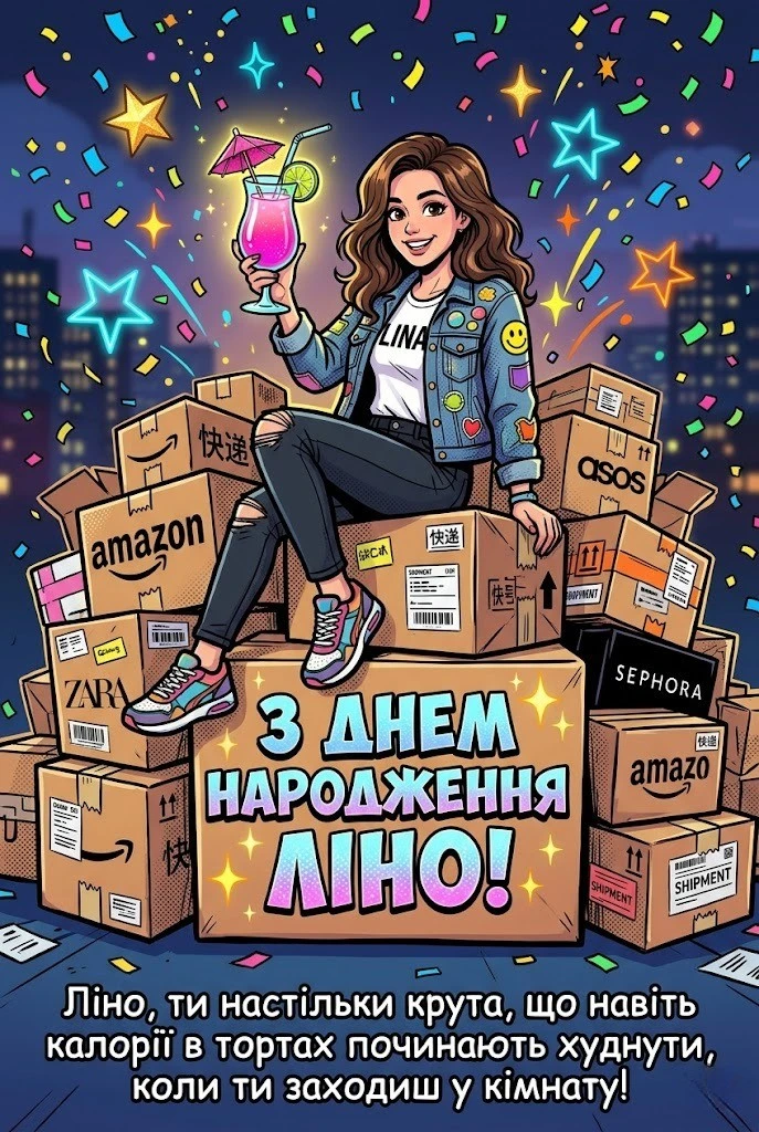 Оригінальні та красиві привітання з днем народження для Ліни