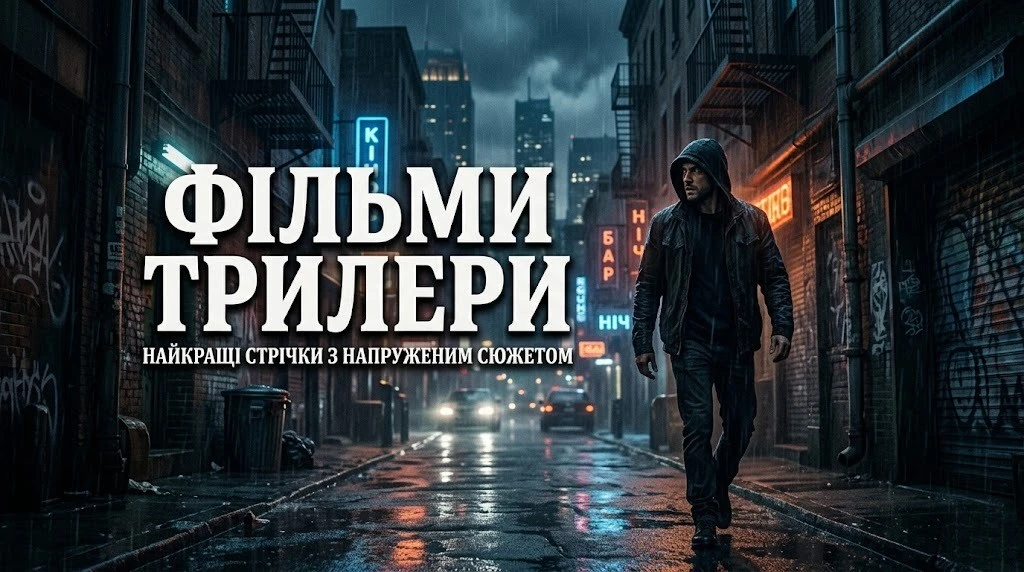 Фільми трилери, які варто переглянути та котрі не відпускають до останньої сцени