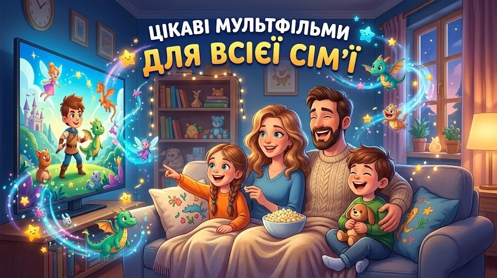 Цікаві мультфільми для всієї сім’ї на будь-який вік