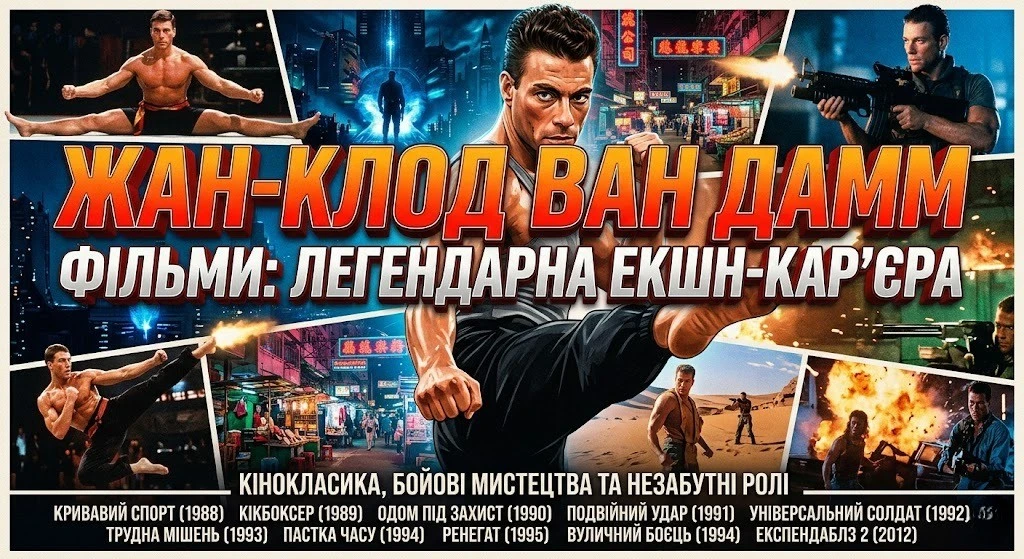 Жан-Клод Ван Дамм: фільми повний список з описами