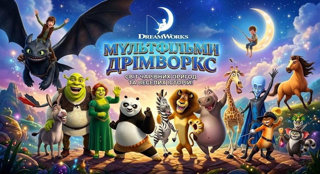 Мультфільми DreamWorks від першого Шрека до Дикого робота