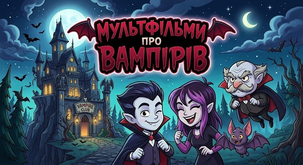 Кращі мультфільми про вампірів: від комедії до жахів