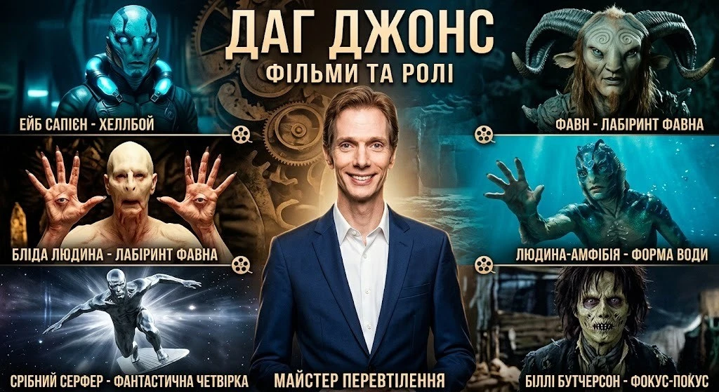 Фільми з Дагом Джонсом від жахів до фентезі