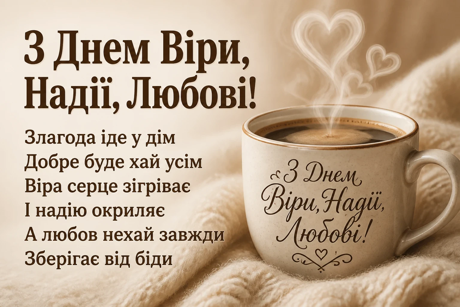 віра надія любов