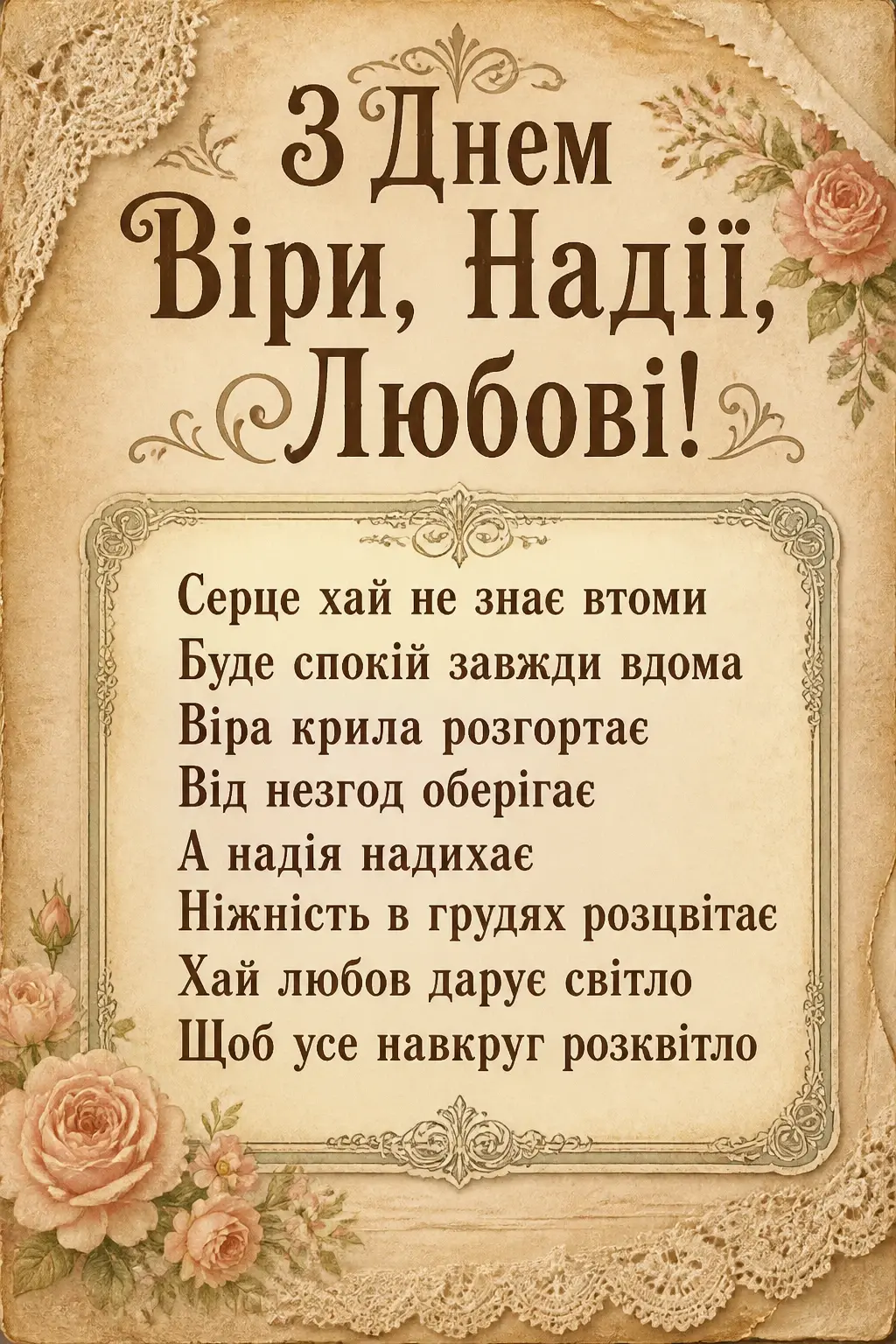 віра надія любов
