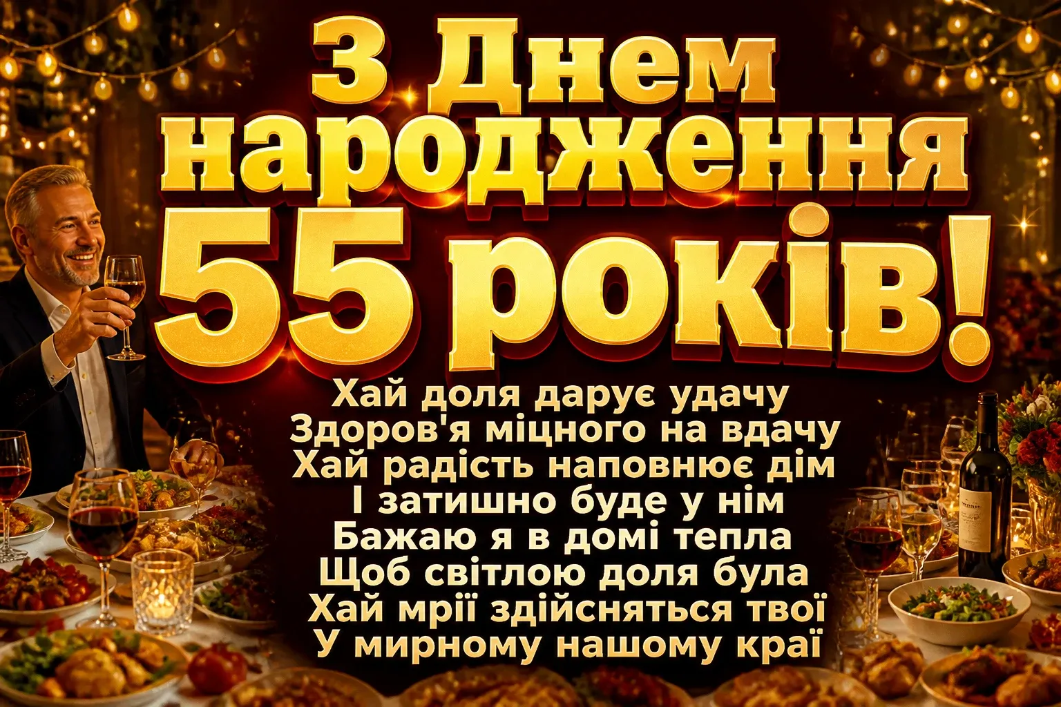 привітання кума з днем народження своїми словами