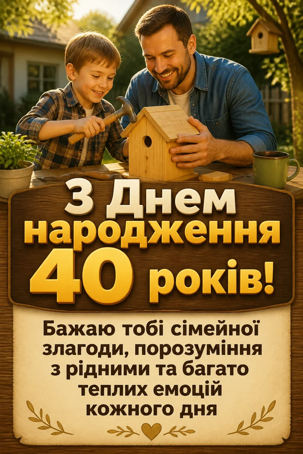 привітання кума з днем народження своїми словами