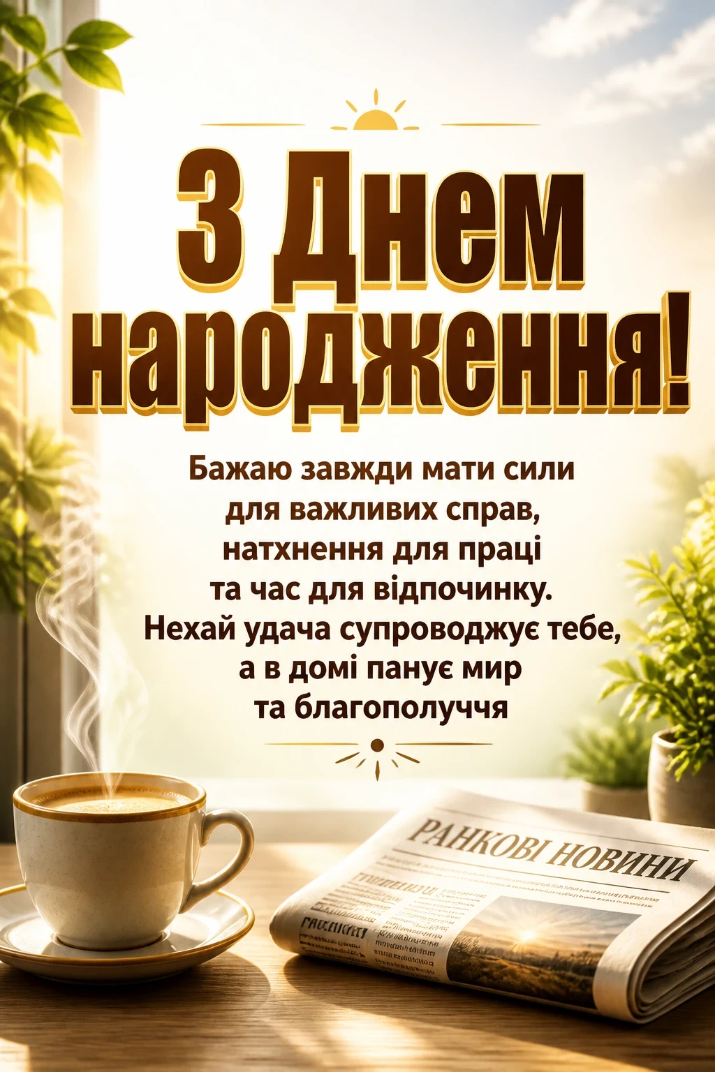 привітання кума з днем народження своїми словами