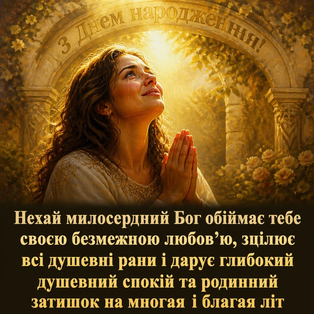 християнські привітання з днем народження своїми словами, до сліз