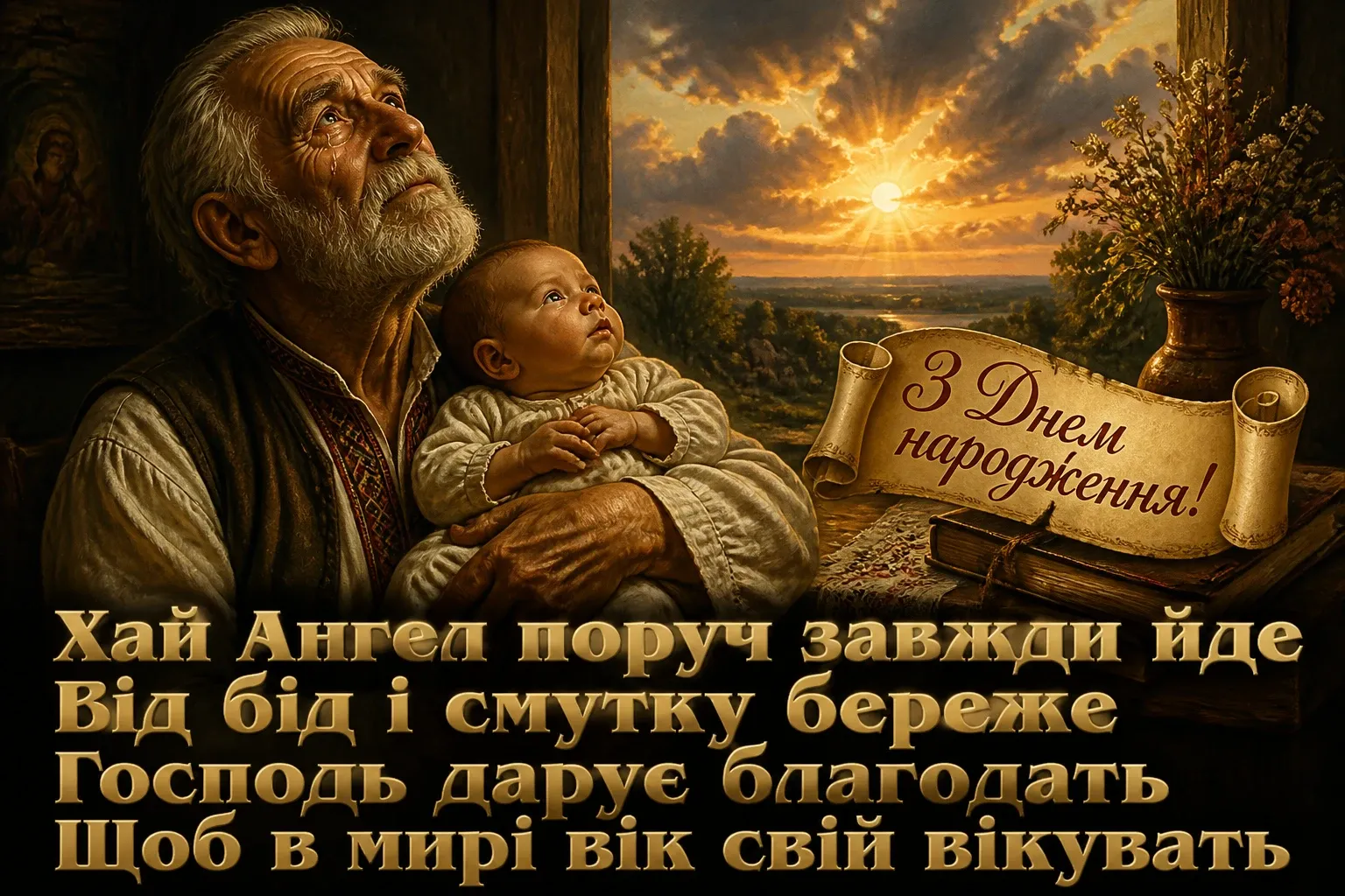 християнські привітання з днем народження своїми словами, до сліз