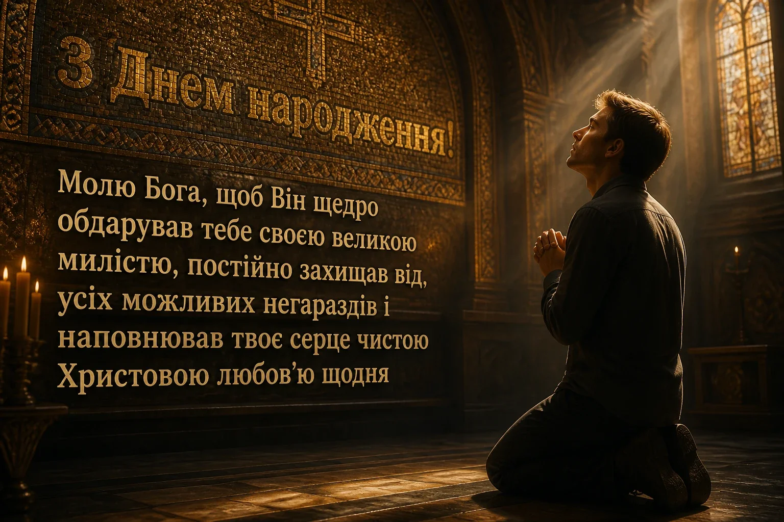 християнські привітання з днем народження своїми словами, до сліз