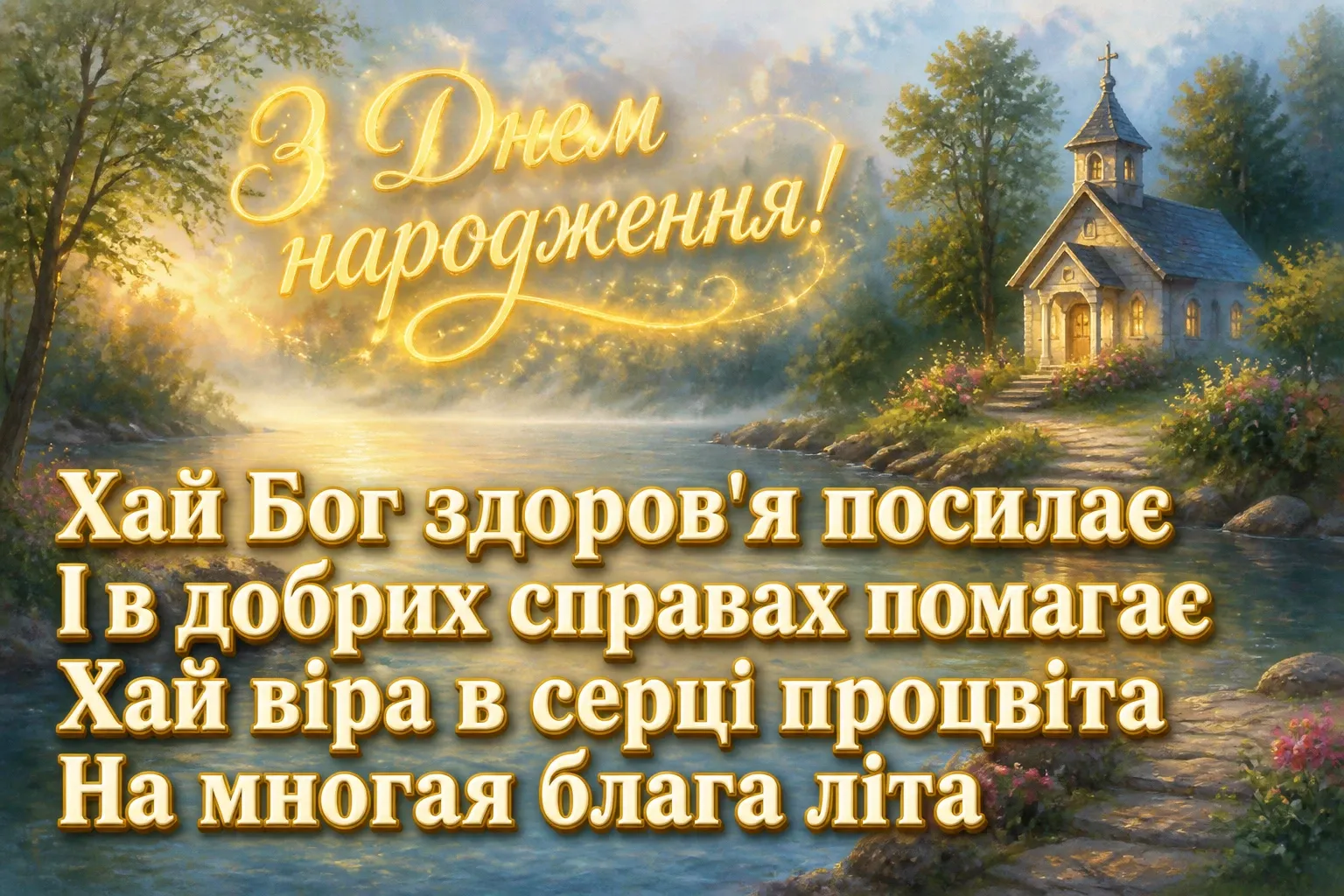 християнські привітання з днем народження своїми словами, до сліз