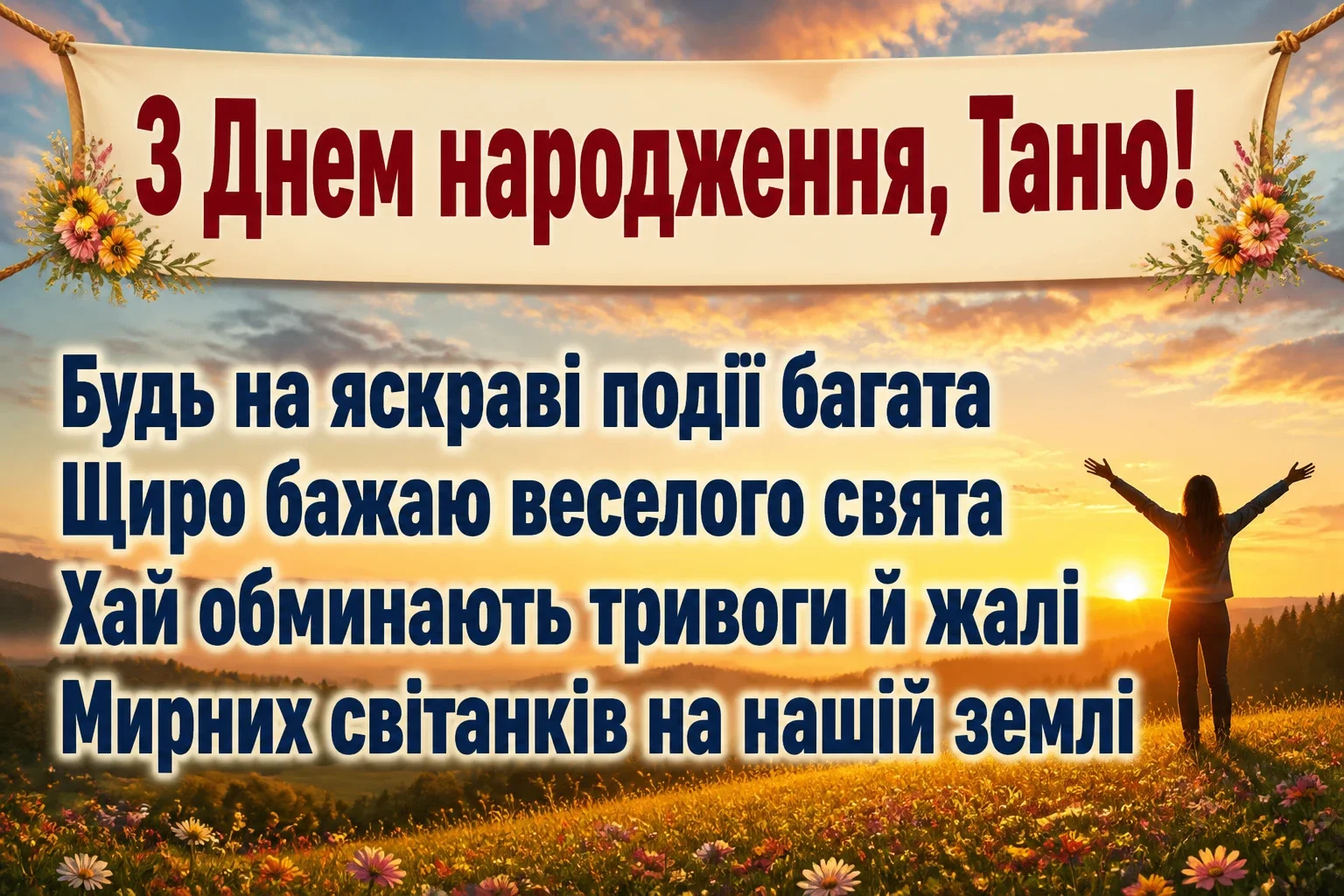 з днем народження таня