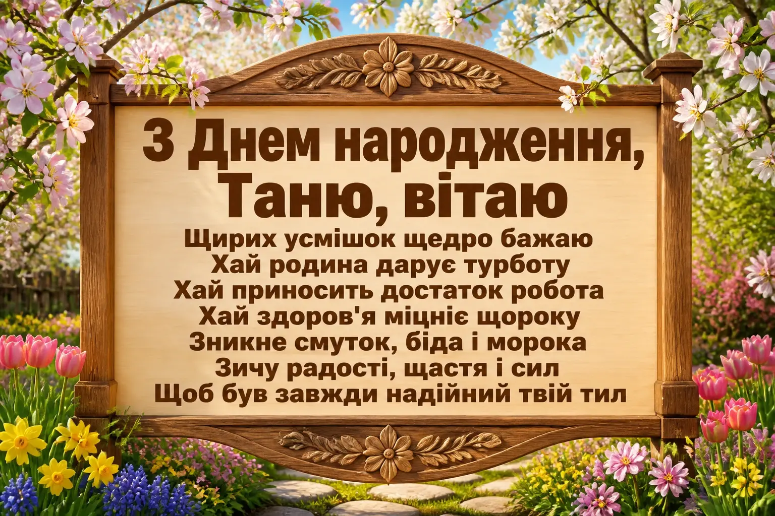 з днем народження таня