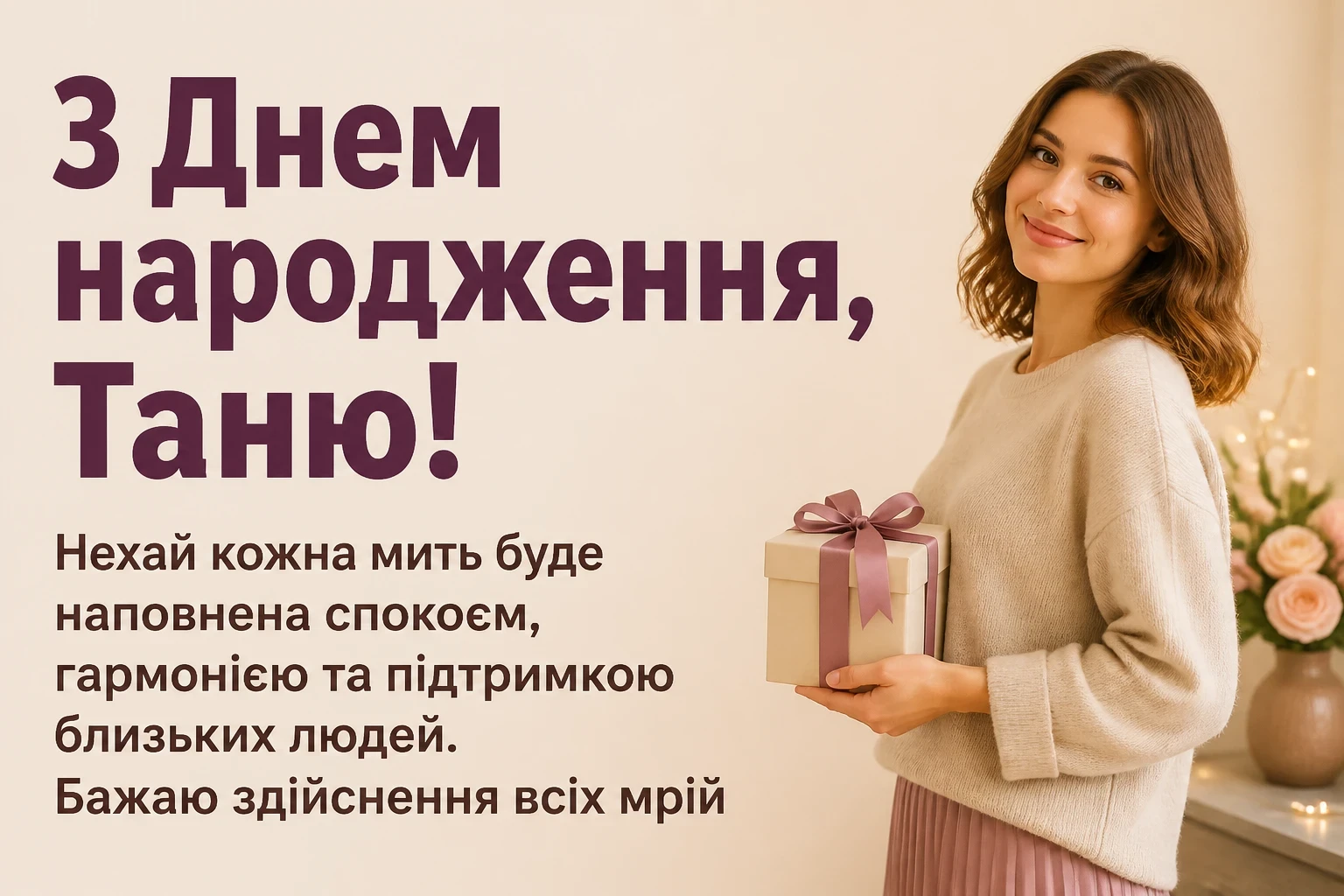 з днем народження таня