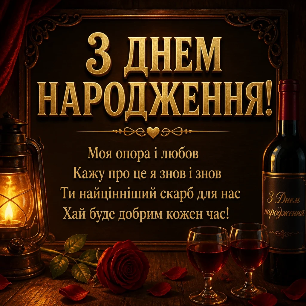 коханого чоловіка зворушливі привітання з днем народження чоловіку