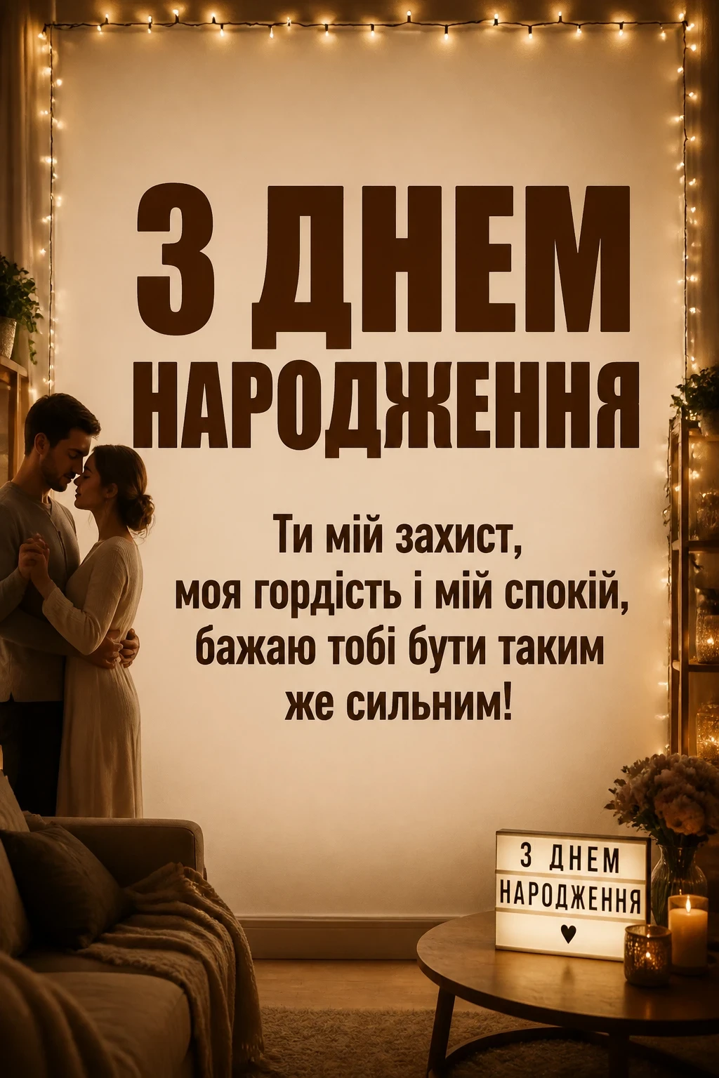 коханого чоловіка зворушливі привітання з днем народження чоловіку