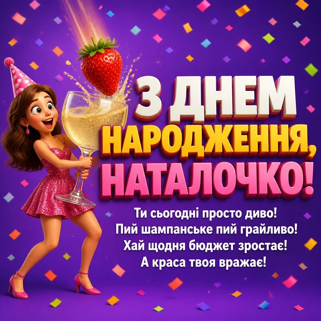 наташа з днем народження наталочка картинки
