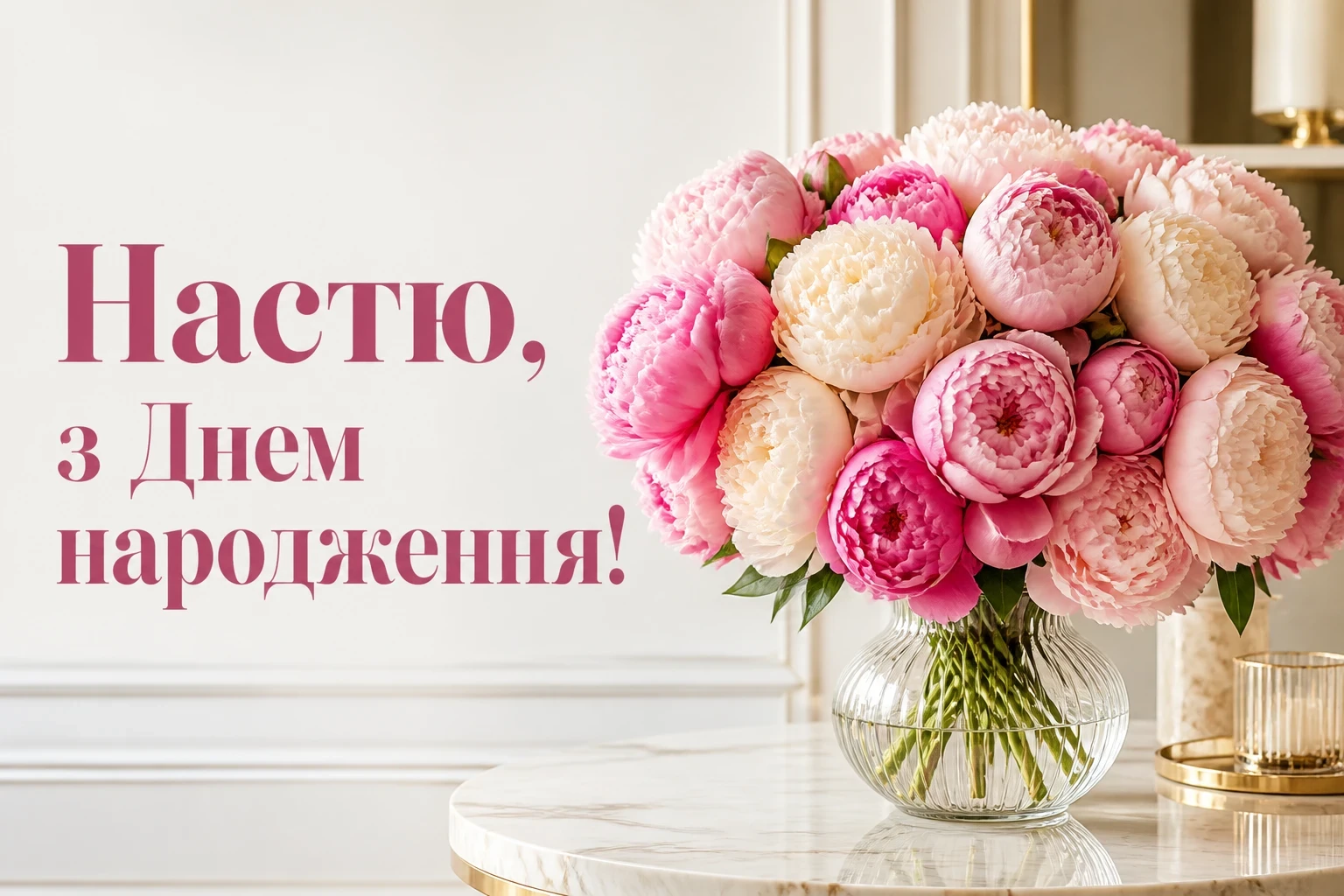 з днем народження настя