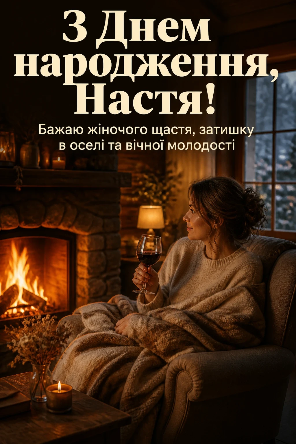 з днем народження настя