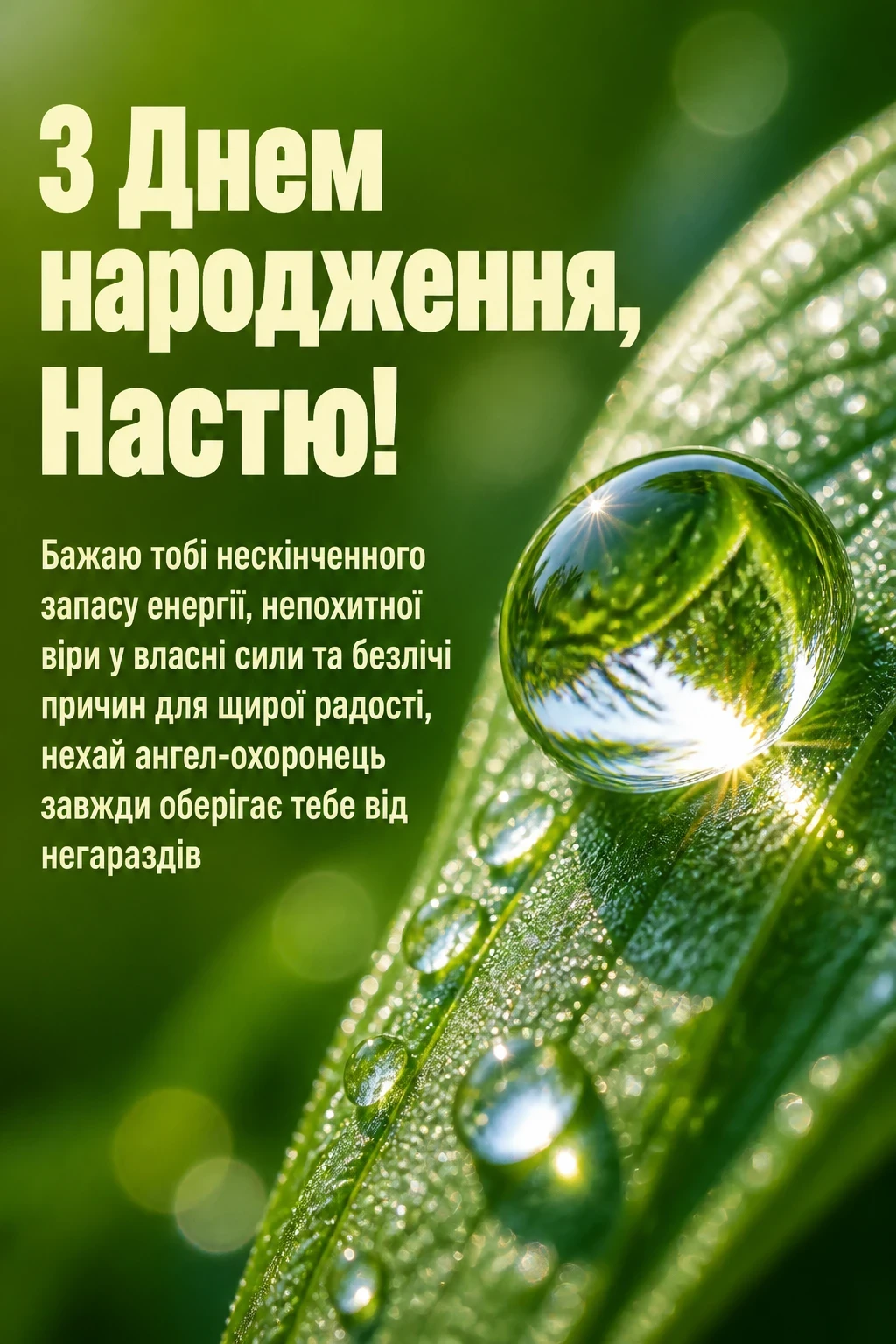 з днем народження настя