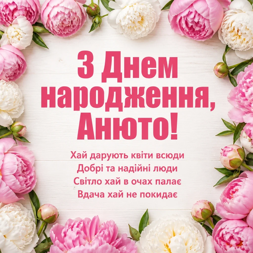 з днем народження анюта