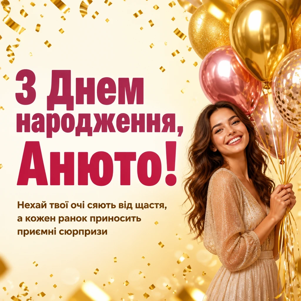 з днем народження анюта