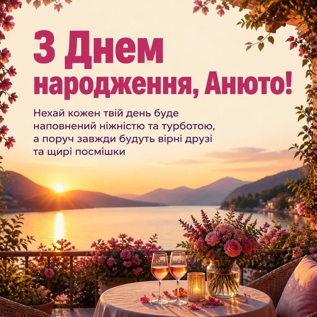 з днем народження анюта