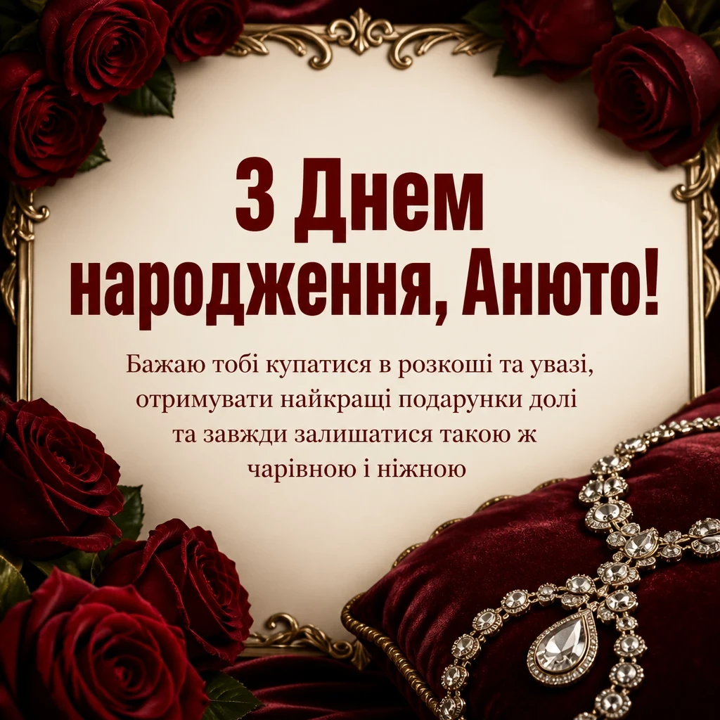 з днем народження анюта