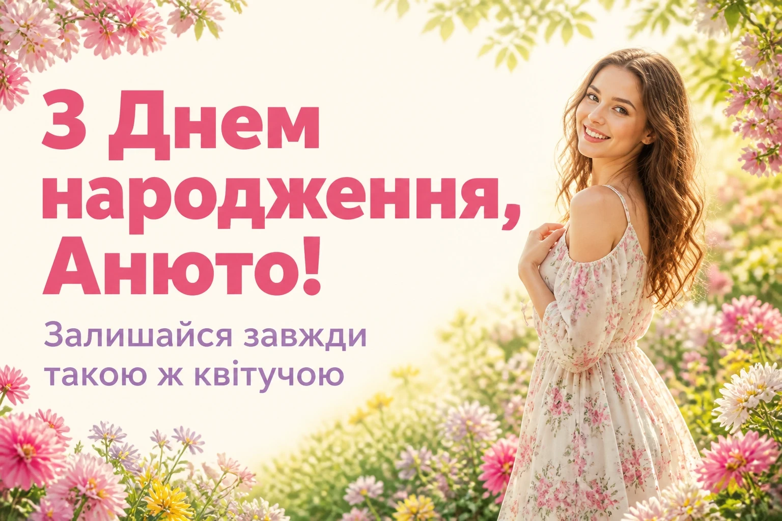 з днем народження анюта