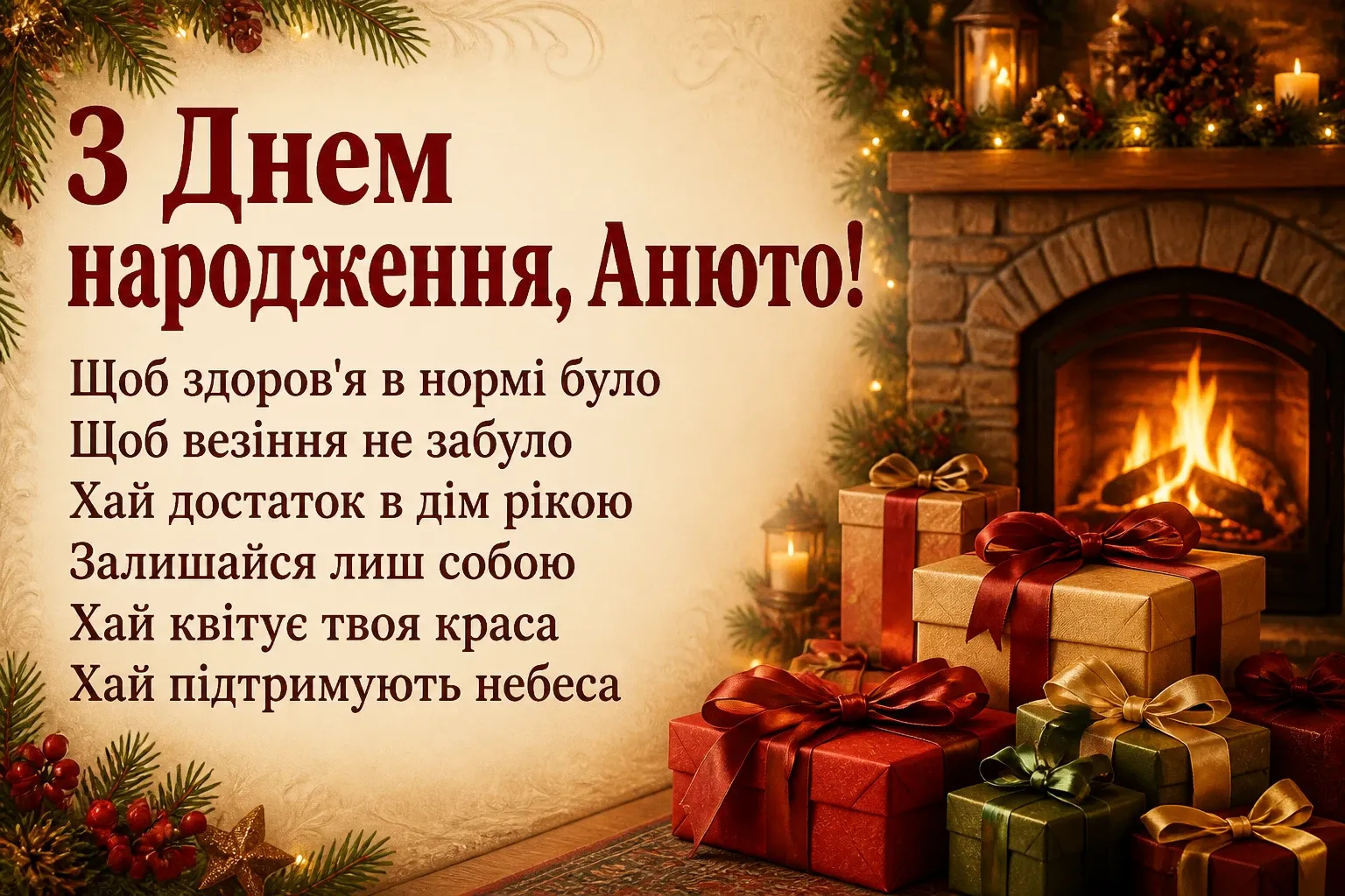 з днем народження анюта