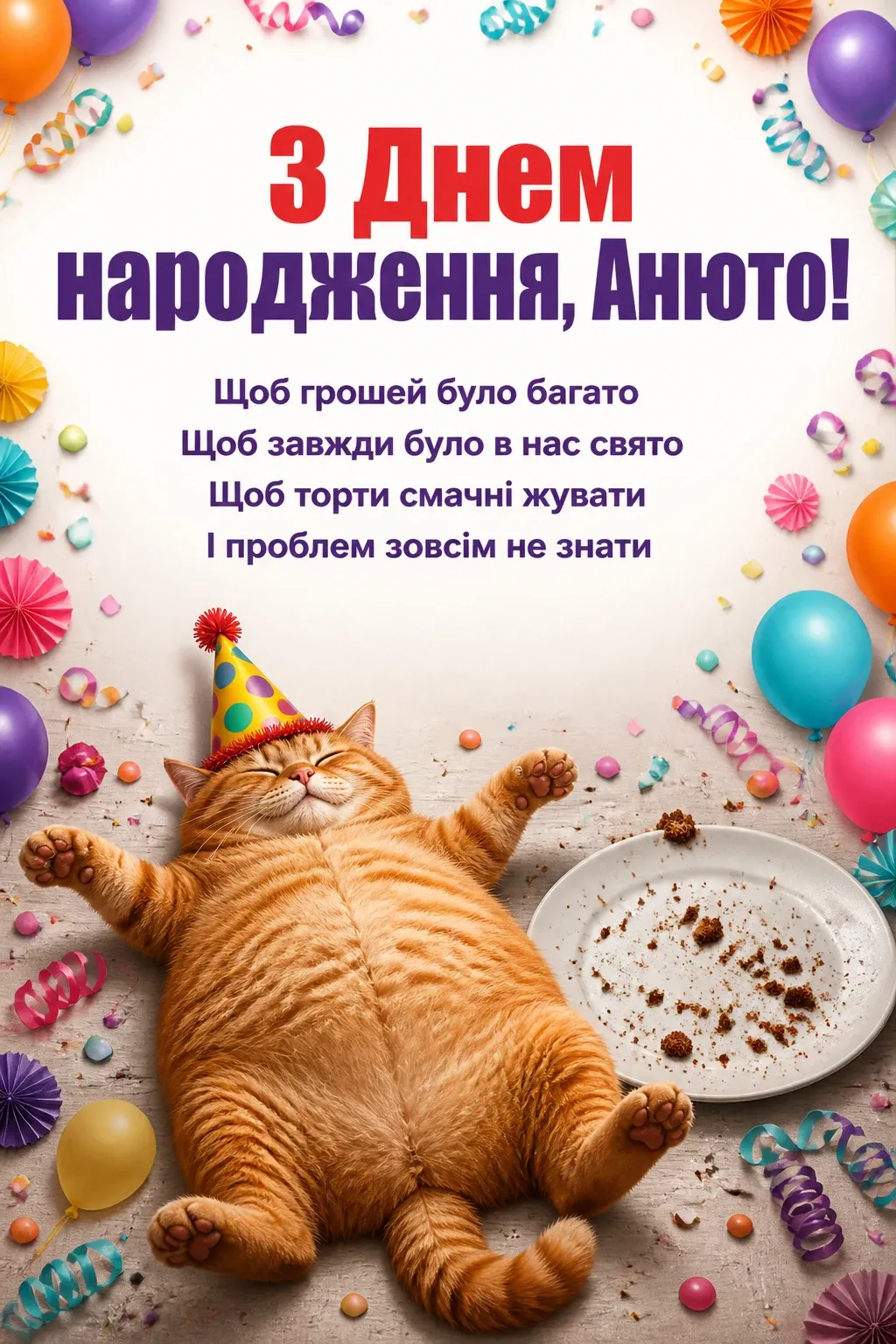 з днем народження анюта