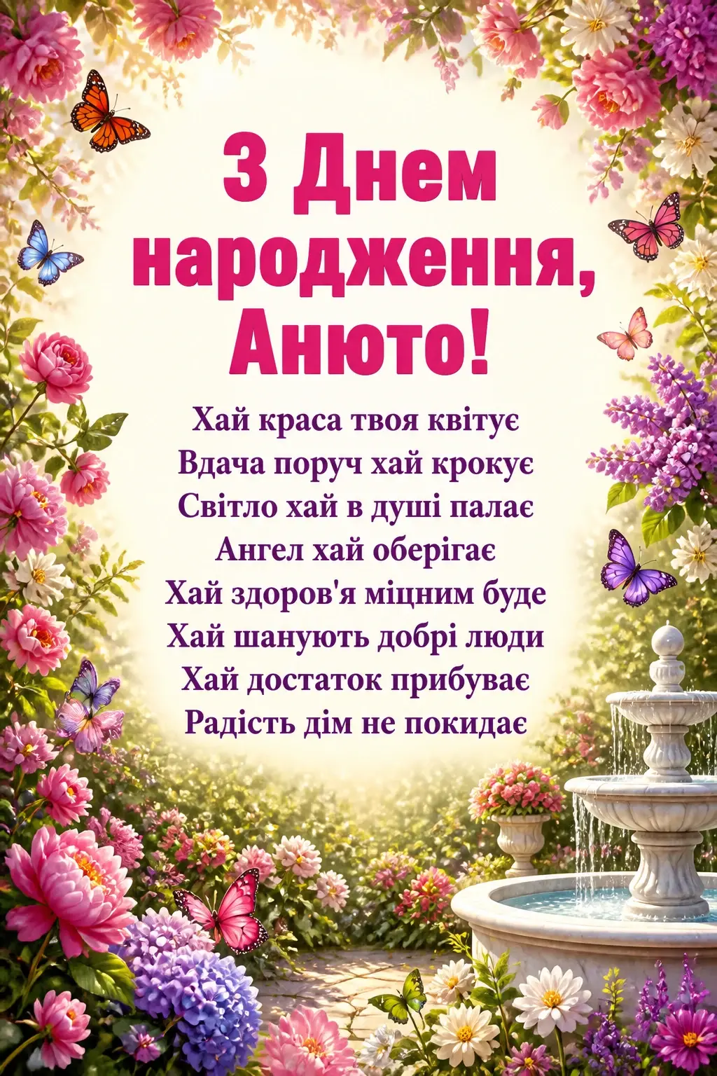 з днем народження анюта
