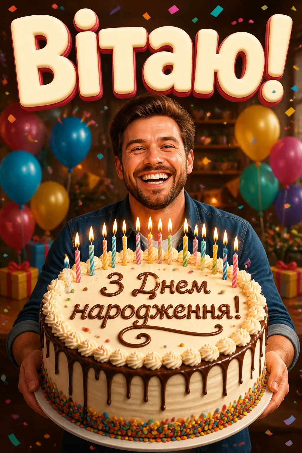 привітання з днем народження мужчині,картинки