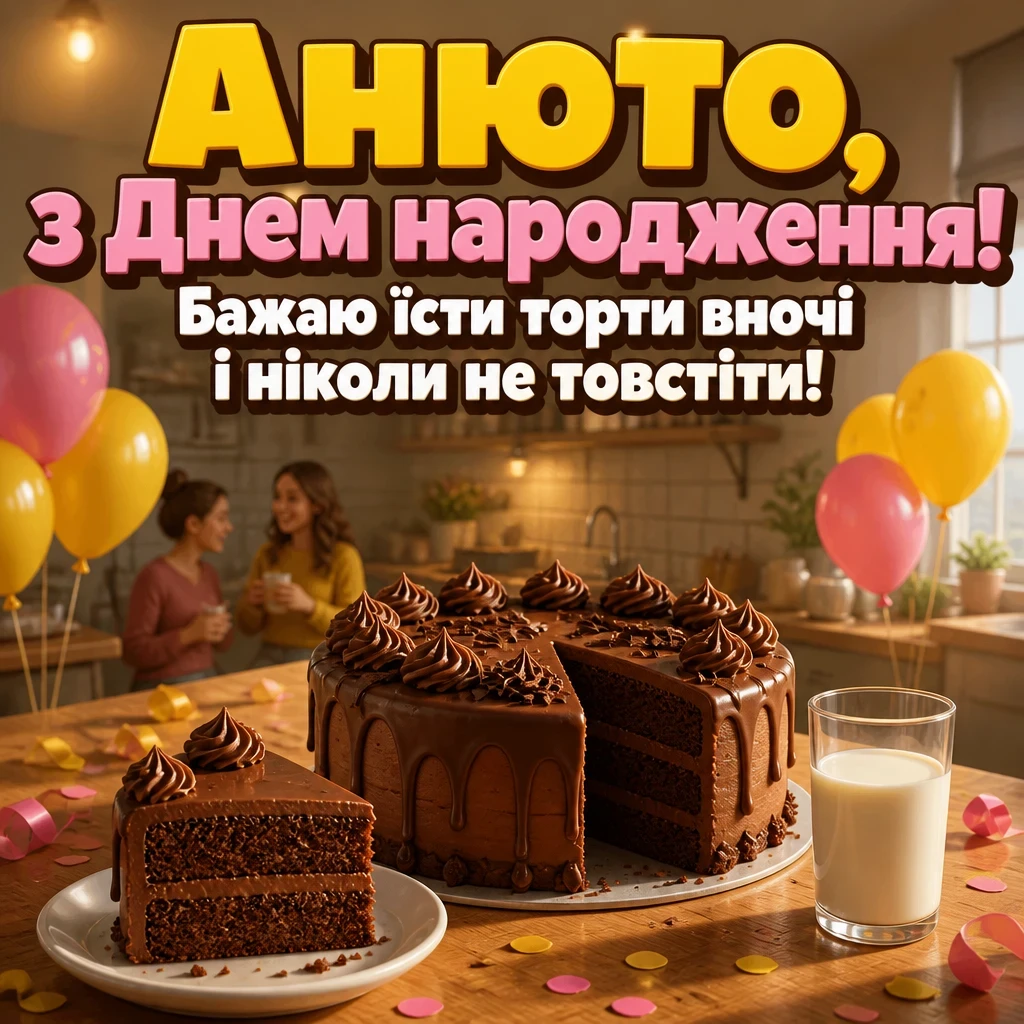 анюта з днем народження